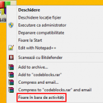 Taskbar, Windows, bara de activitati, caracteristici