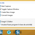 Taskbar, Windows, bara de activitati, caracteristici