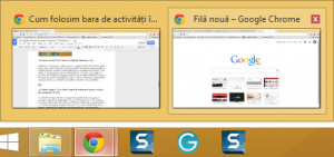 Taskbar, Windows, bara de activitati, caracteristici