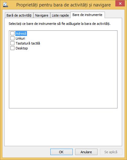 bara de activitati, taskbar, Windows, persoanlizare, modificare, unelte, instrumente