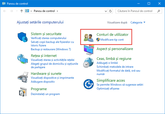 Trei moduri în care schimbi tipul unui cont de utilizator (standard sau