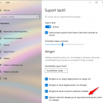 Configurarea touchpad-ului pentru a interpreta atingerea colțului său din dreapta jos ca clic dreapta