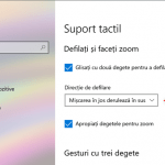 Alegerea direcției de derulare