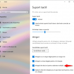Setarea touchpad-ului pentru selectarea multiplă prin atingerea sa de două ori