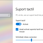 Setarea care dezactivează touchpad-ul atunci când conectezi un mouse