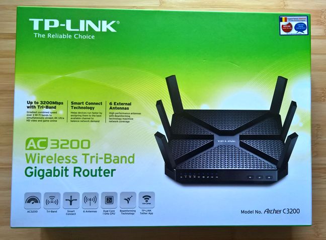 TP-LINK Archer C3200, TP-LINK AC3200, router, wireless, performante
