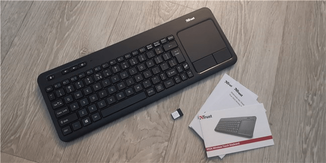 Tastatura wireless Trust Veza: Conținutul cutiei