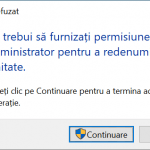 Mesaj de Acces refuzat