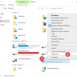 Clic dreapta și alege Redenumire în File Explorer