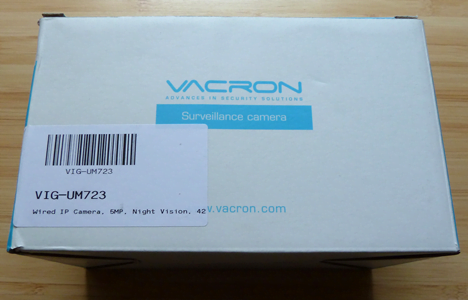 Vacron, VIG-UM723, supraveghere, retea, camera