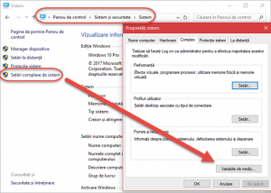 Windows, variabile, mediu, environment variables