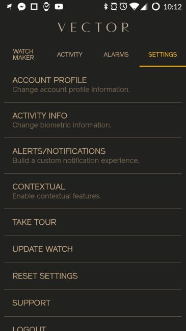 Vector Luna, smartwatch, Rose Gold, review, performante, aplicatii, baterie