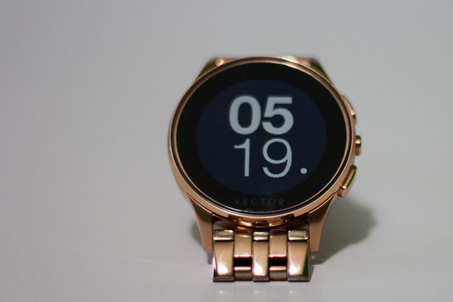 Vector Luna, smartwatch, Rose Gold, review, performante, aplicatii, baterie