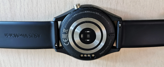 Partea dorsală a unui ASUS VivoWatch SP