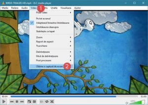 VLC media player, Windows, capturi, ecran, cadre, video, imagini