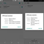 Detalii despre conexiunea VPN, în Android
