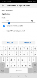 Conectarea la VPN în Android 9 Pie