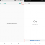 Apasă pe butonul pentru adăugarea unui VPN în Android