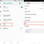 Apasă pe VPN în setările pentru Android