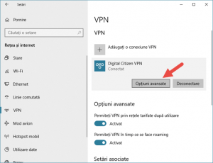 Windows 10, VPN, conexiune