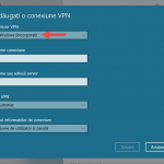 Windows 10, VPN, conexiune