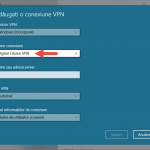 Windows 10, VPN, conexiune