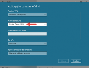 Windows 10, VPN, conexiune