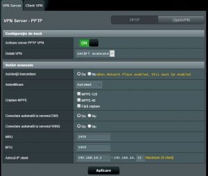 VPN, server, ASUS, router, wireless, porneste, configureaza