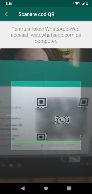 Încadrează codul QR pentru a-l scana
