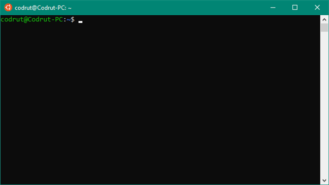 Terminalul Ubuntu în Windows 10