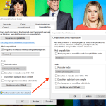 Dacă apeși pe Modificare setări pentru toți utilizatorii, se deschide o fereastră cu aceleași opțiuni