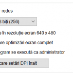 Opțiunile disponibile în Setări
