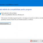 După ce testezi programul, apasă pe Următorul
