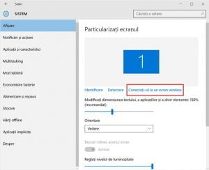 Windows 10, Miracast, proiecteaza, ecran, wireless, Microsoft Wireless Display Adapter