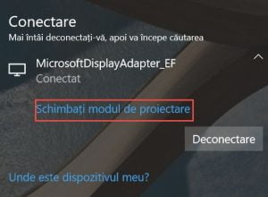 Windows 10, Miracast, proiecteaza, ecran, wireless, Microsoft Wireless Display Adapter