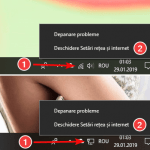 Alege Deschide Setări rețea și internet