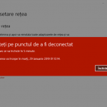 Avertizarea de închidere a Windows 10 după resetarea de rețea