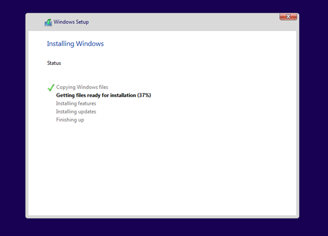 Instalarea Windows 10