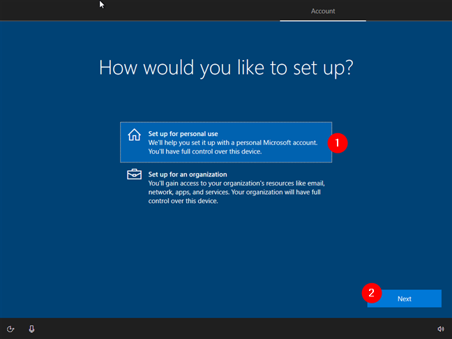 Configurarea Windows 10 pentru uz personal