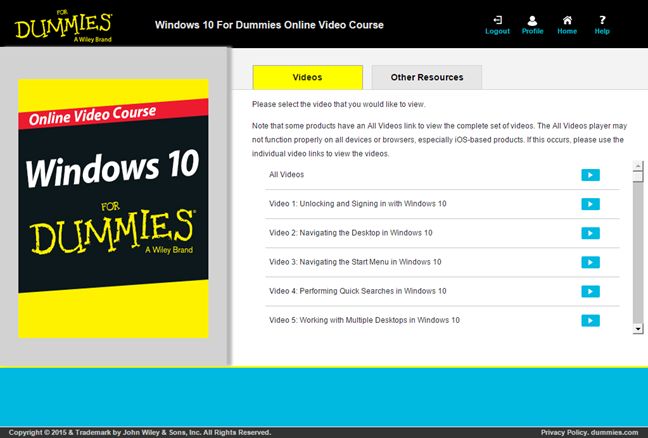Windows 10 At Work For Dummies, carte