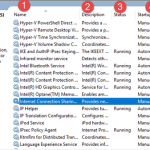 Servicii, Windows