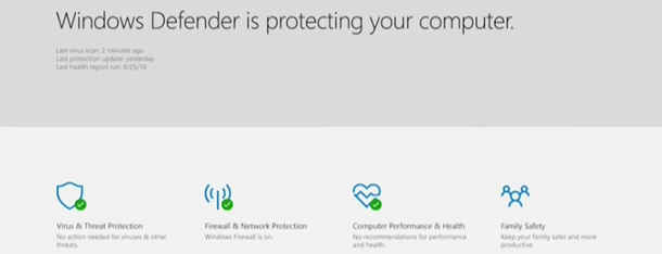 Windows Defender primește noi caracteristici în Windows 10 Creators Update
