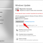 Windows 10 solicită repornirea PC-ului pentru a finaliza instalarea actualizărilor
