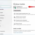 Windows Update informându-te că ești la zi