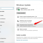 Vizualizați istoricul actualizărilor îți arată actualizările deja instalate
