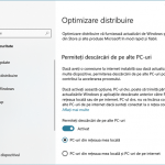 Optimizarea distribuirii actualizărilor de Windows 10