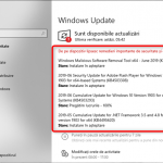 Aceste actualizări sunt disponibile pentru Windows 10
