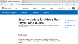 Detalii despre o actualizare din Windows 10