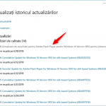 Clic pe o actualizare pentru Windows 10