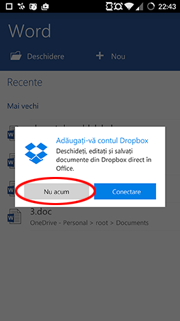 Android, Microsoft, Office, Word, document, creaza, editeaza, salveaza